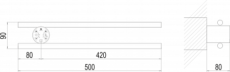 Полка Электро П2 КРУГ 500х90 NEW Волгодонск - фото 3