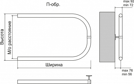 П-обр БШ 500х400 Полотенцесушитель  TERMINUS Волгодонск - фото 3